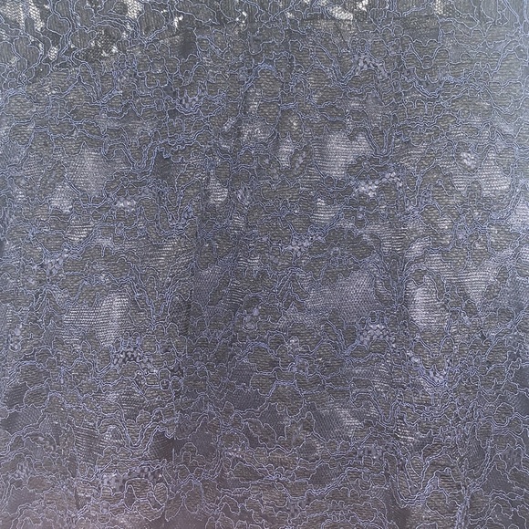 Cream Royal Blue Laced Top - Picture 4 of 7